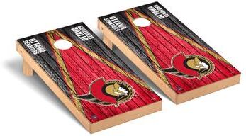 Skip's Garage Ottawa Senators NHL Triangle Cornhole Board Set