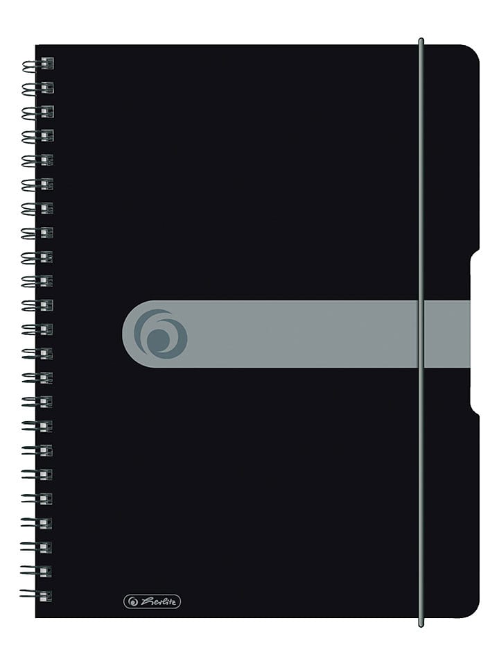 Herlitz Spiralblock ''To Go A4/80'' in Schwarz - onesize