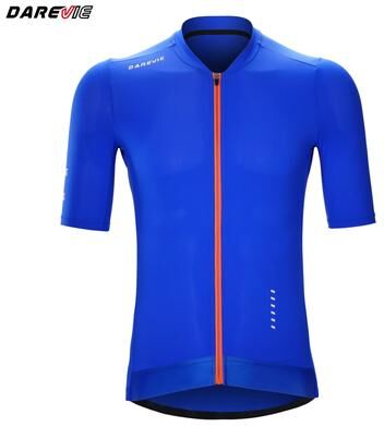 Inspired Finds DAREVIE Men's Cycling Jersey Breathable Quick Dry Bike Shirt With Cool Technology For Men & Women klein Blue xxs