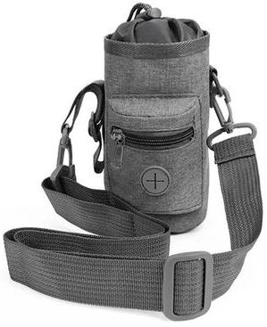 Uplift Essentials Portable Dog Training Treat Pouch Fanny Pack Snack Holder For Walks And Training dark Gray