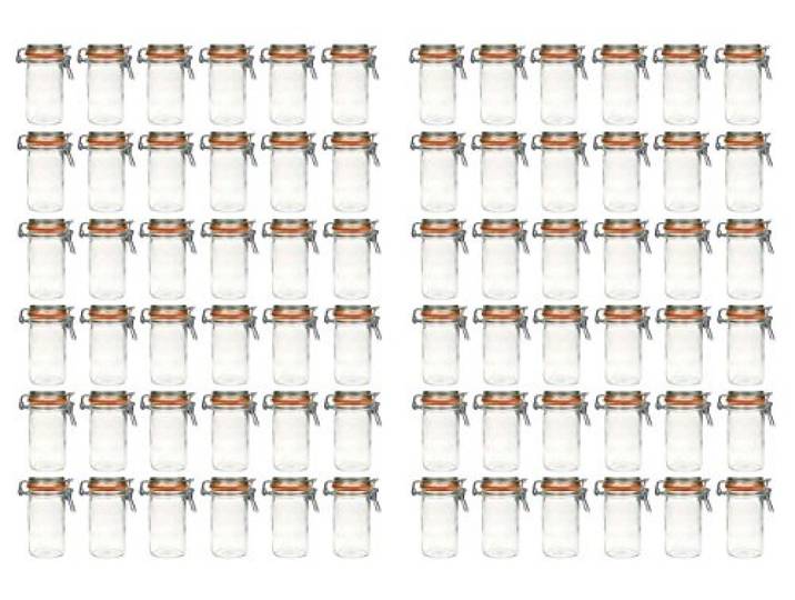 HAC24 72x Drahtbügelglas 250ml Einmachgläser Einweckgläser Vorratsgläser Bügelverschluss