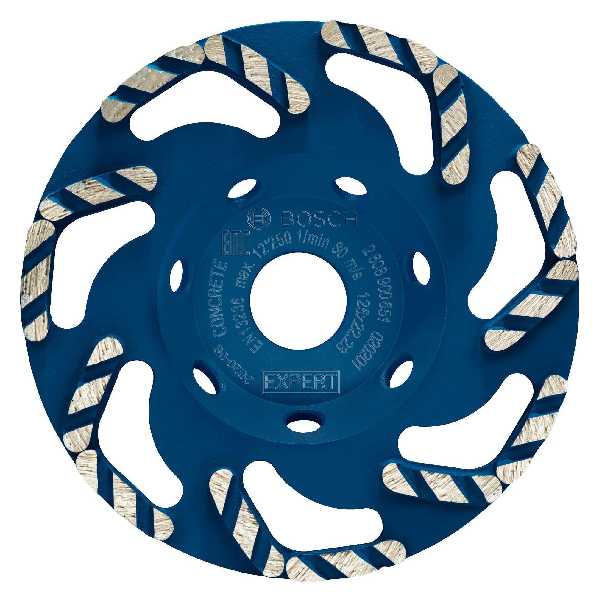 Bosch Professional Zubehör EXPERT Concrete Diamanttopfscheibe, 125 x 22,23 x 4,5 mm (2608900651)