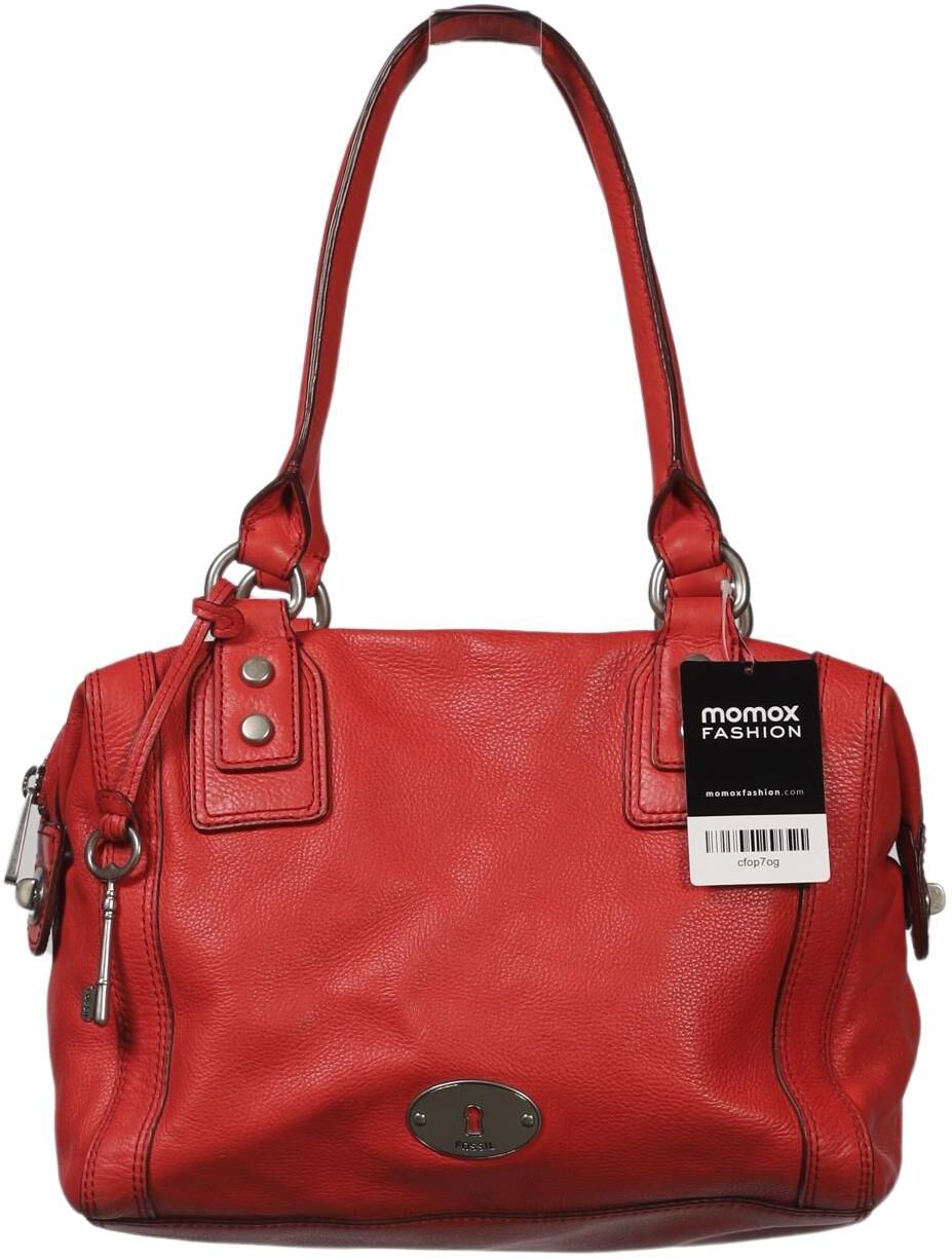 Fossil Damen Handtasche gross Leder, Rot, Leder - Second Hand
