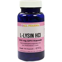 Lysin Hci 500mg Gph Kapseln 100 ST