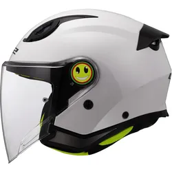 LS2, Motorradhelm, OF622 FUNNY II SOLID Kinder Jethelm weiss L (L)