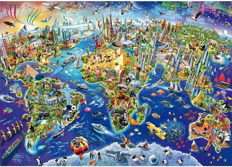 Schmidt Puzzles - Découvre notre monde - 1000 pcs