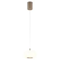Helestra LED-Pendelleuchte Sapo Aluminium Coffee