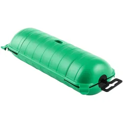 HEITRONIC Outdoor Sicherheits-Verbindungsbox MAX, IP44, 25 x 11.1 x 7.5cm, 1 Eingang / 1 Ausgang max. 11mm, grün HEI-21045