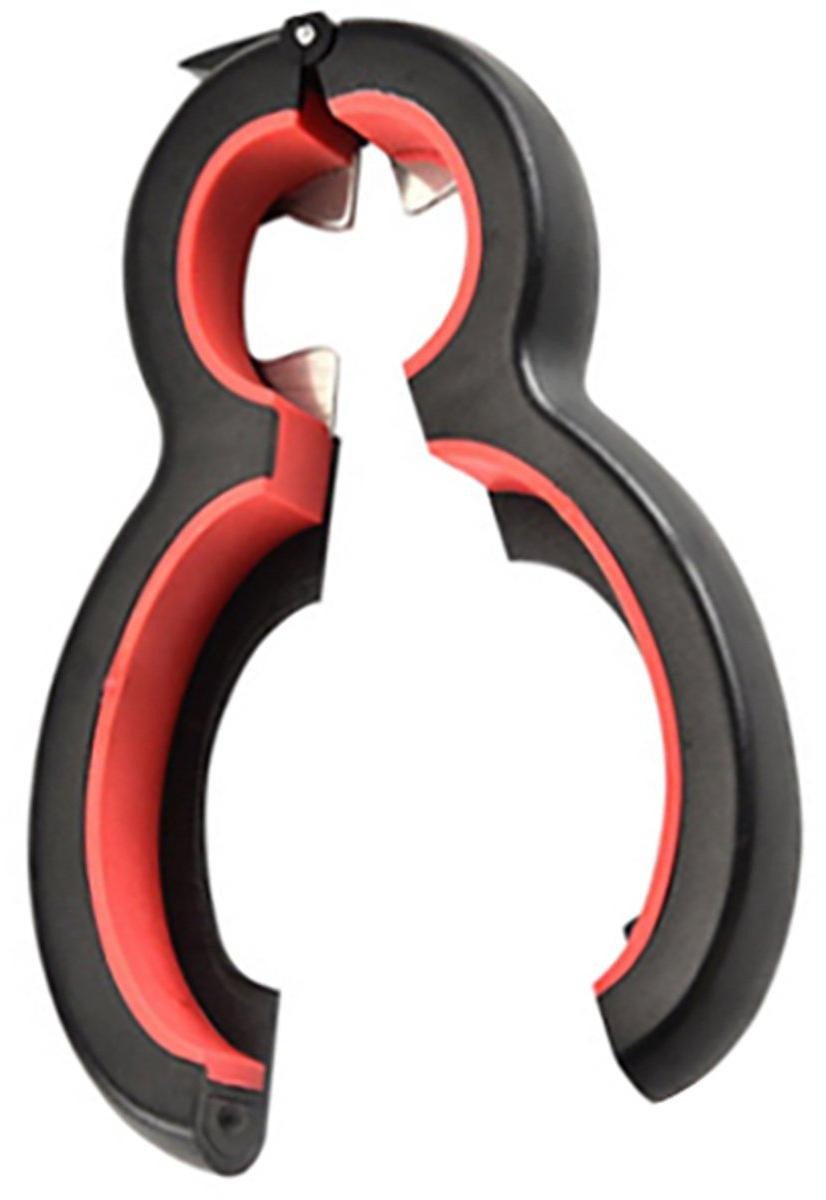 Go Go Gadget 6-in-1 multifunctionele keukenopener, Zwart/Rood