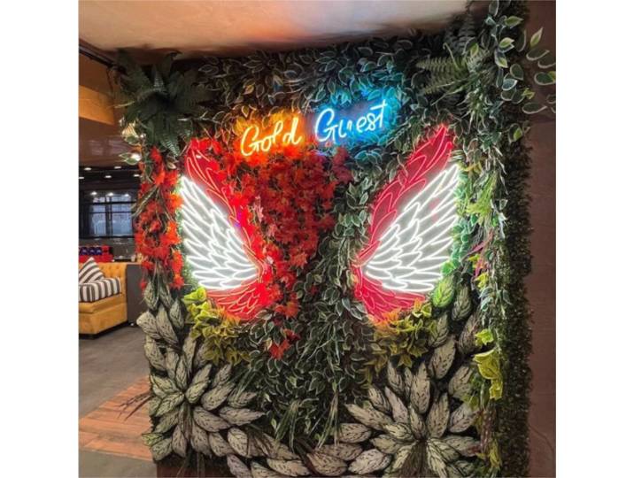 Angel Wings and Halo Custom Neon Sign Used For Indoor Outdoor Neon Wedding Decorations Wall Neon lights Bar LED Neon Event Decor