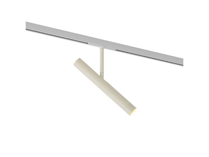 Spot moderne beige et blanc pour système d'éclairage sur rail
