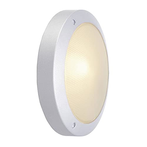 SLV Bulan wand- en plafondopbouwarmatuur, zilvergrijs, diameter: 27 cm