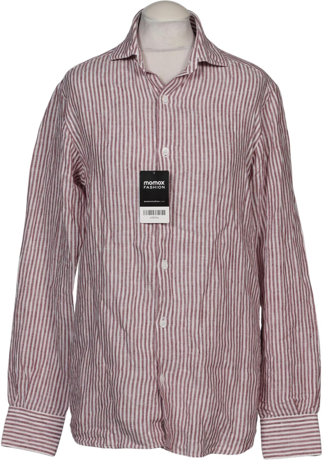 Massimo Dutti Herren Hemd, Mehrfarbig, Gr. S, Leinen - Second Hand