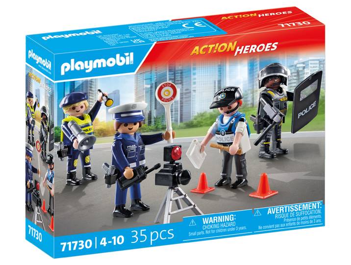 Set métiers de la police : 4 policiers