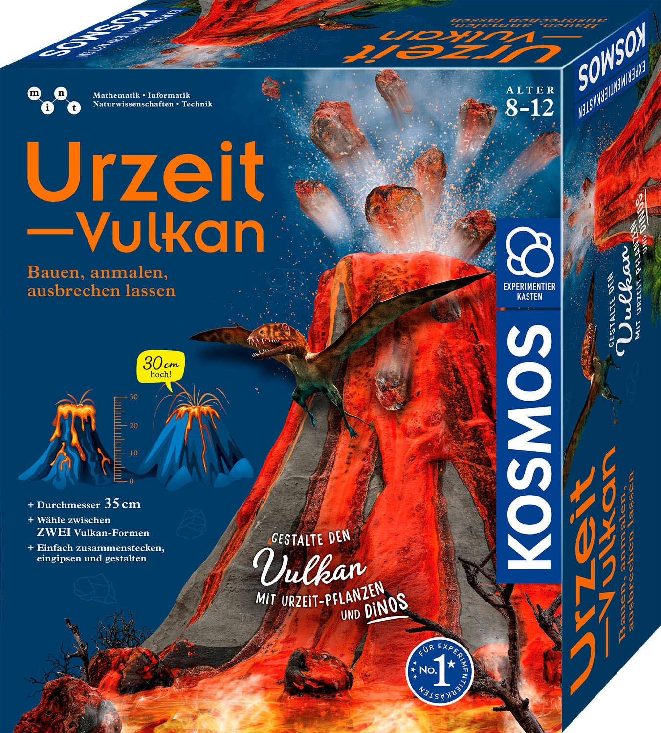 Experimentierkasten KOSMOS "Urzeit-Vulkan", rot (weiß, neutral), Experimentierkästen, Kinder, Experimentierkasten, Made in Germany