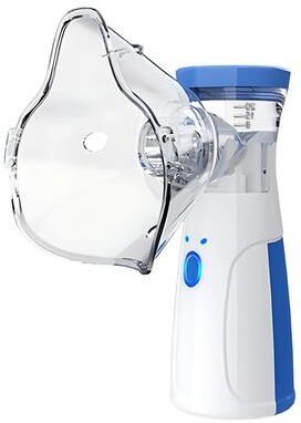 Inspired Living NanoGlow Portable Facial Steamer & Hydrating Mist Spray blue