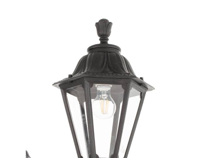 Fumagalli LED-Mastleuchte Ricu Bisso/Rut 2flg. 2700K schwarz Rico, schwarz, Kunststoff, Antik