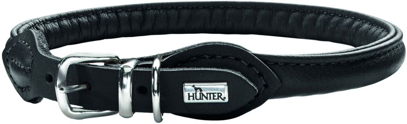 DOG SPORT HUNTER Halsband Round & Soft XS-S (35), schwarz