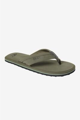 O'Neill s Ramber Flip Flop Sandals in Dark Olive, Size 10, Rubber