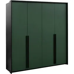 DREHTÜRENSCHRANK AZIR 205/217/65 cm 4-türig Schwarz