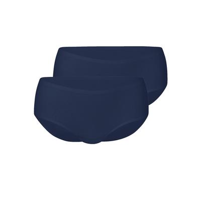 Hipster ANITA "2er Pack Hipster Essentials", Damen, Gr. S/M, bunt (maritim blau), Obermaterial: 80% Polyamid PA. 20% Elasthan EL., Unterhosen
