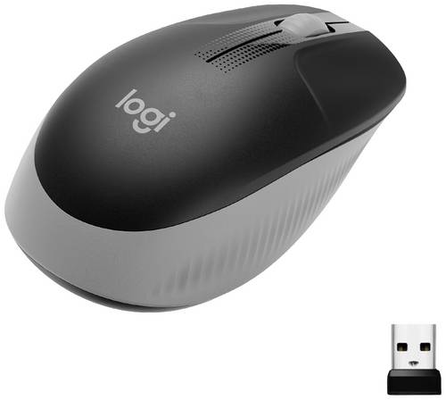 Logitech M190 Maus Funk Optisch Mittelgrau 3 Tasten 1000 dpi