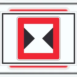 HB-Druck Begrenzte Fahrwasserbreite Durchfahrtsbreite begrenzt Symbol A6 (105x148mm)