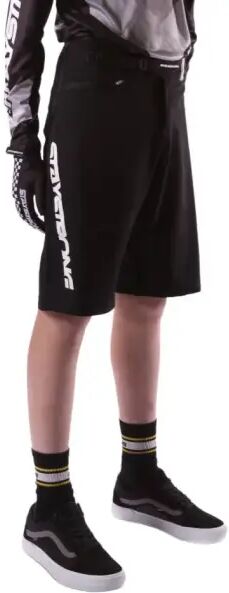 Stay Strong V2 BMX Race Shorts (24 Bambino - Nero/Bianco) taglia 24 Bambino