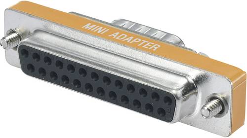 BKL Electronic Seriell Adapter [1x D-SUB-Buchse 25pol. - 1x D-SUB-Stecker 9pol.] Orange