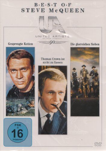 Steve McQueen - Steve McQueen Box : Gesprengte Ketten - Thomas Crown ist nicht zu fassen - Die glorreichen Sieben - 3 DVD Box - Preis vom 11.10.2026 03:10:56 h