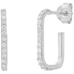 LEAF - OHRRINGE - MINI CREOLE - silver