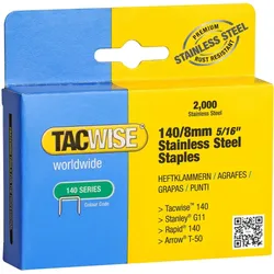 TACWISE Heftklammern 140/8mm Edelstahl VE=2000 Stück