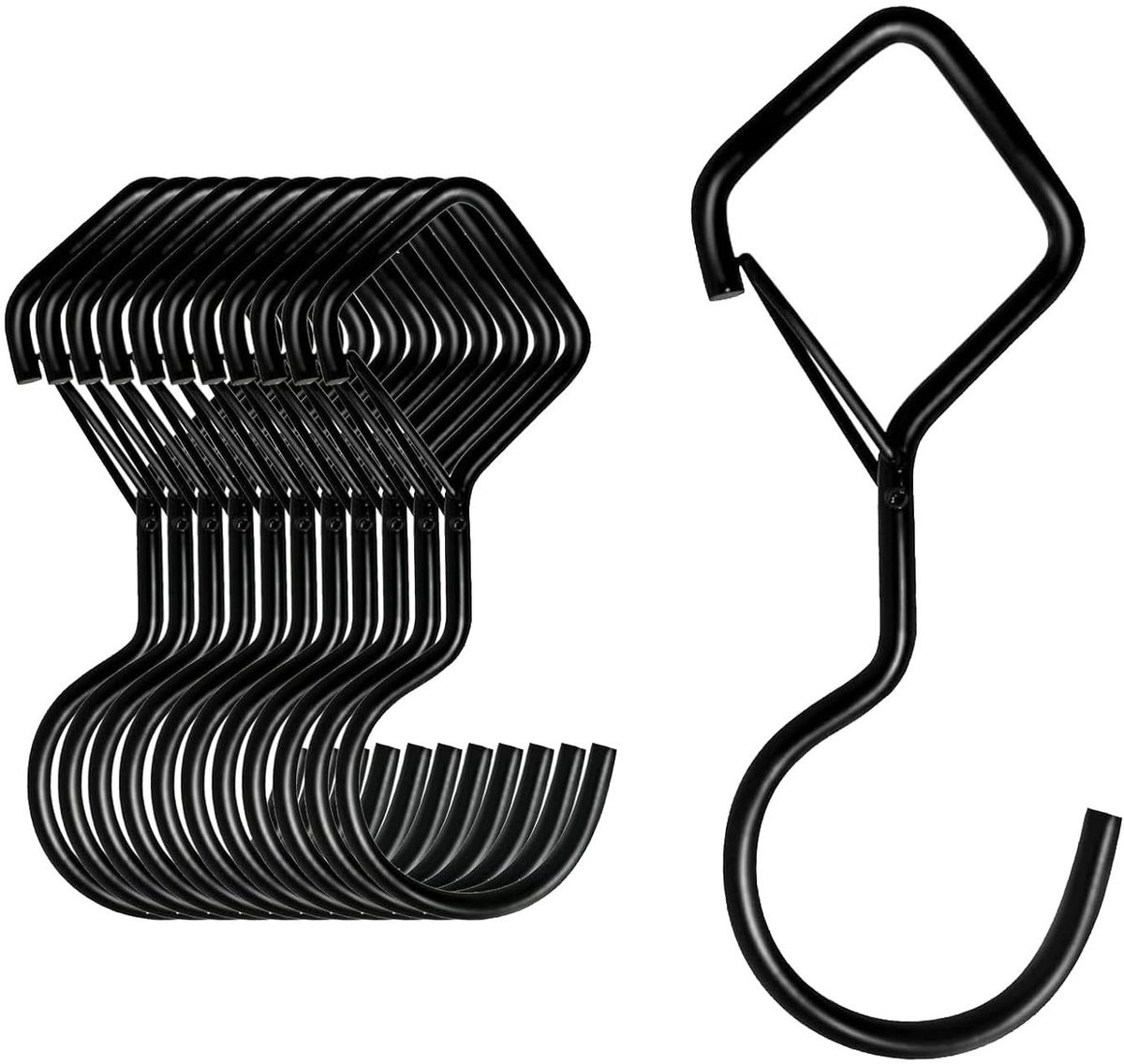 Dailygoods Set van 10 S-haken voor Keuken, Badkamer of Tuin