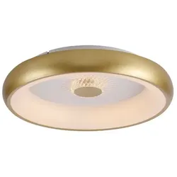JUST LIGHT. LED-Deckenleuchte Vertigo Alu, Eisen, Stahl & Metall Gold Messing