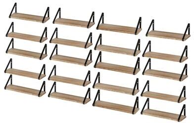 "Wallniture Ponza 17""x4.5"" Wood Shelves for Farmhouse Decor, Wall Bookshelves, Decorative Shelf, Custom Finish and Piece Options"