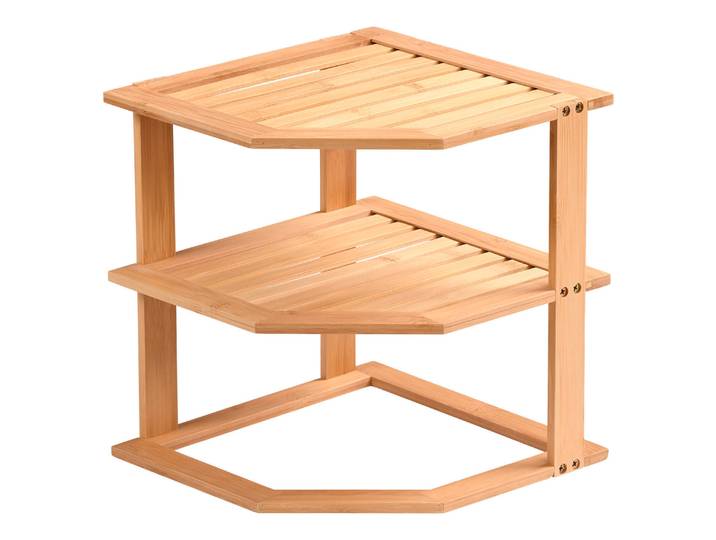 Küchenregal Eckregal KESPER Küchen-Eckregal, Bambus, 58804