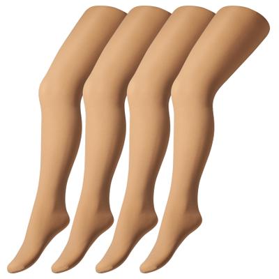 Feinstrumpfhose CAMANO "fine everyday", Mädchen, Gr. 98-116, braun (hellbraun), Obermaterial: 94% Polyamid, 6% Elasthan, unifarben, Strumpfhosen Feinstrumpfhose, mit flachen Nähten