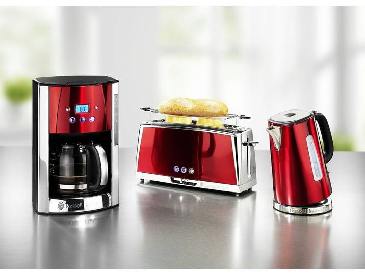 Russel Hobbs Frühstücksserie Luna, Rot, Toaster