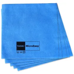 Microfasertuch Taski MicroEasy blau 37x38 cm, 5 Stück mit Vliesstofftechnologie, universell einsetzbar
