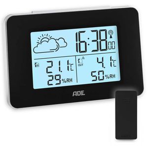 ADE Wetterstation WS2136-1, Funk, digital, mit Außensensor, Wettervorhersage, LC-Display, 5 Messwerten