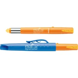 Pica Gel Signalmarker, Industriemarker blau 8.0 mm Schreibfarbe: Gelb