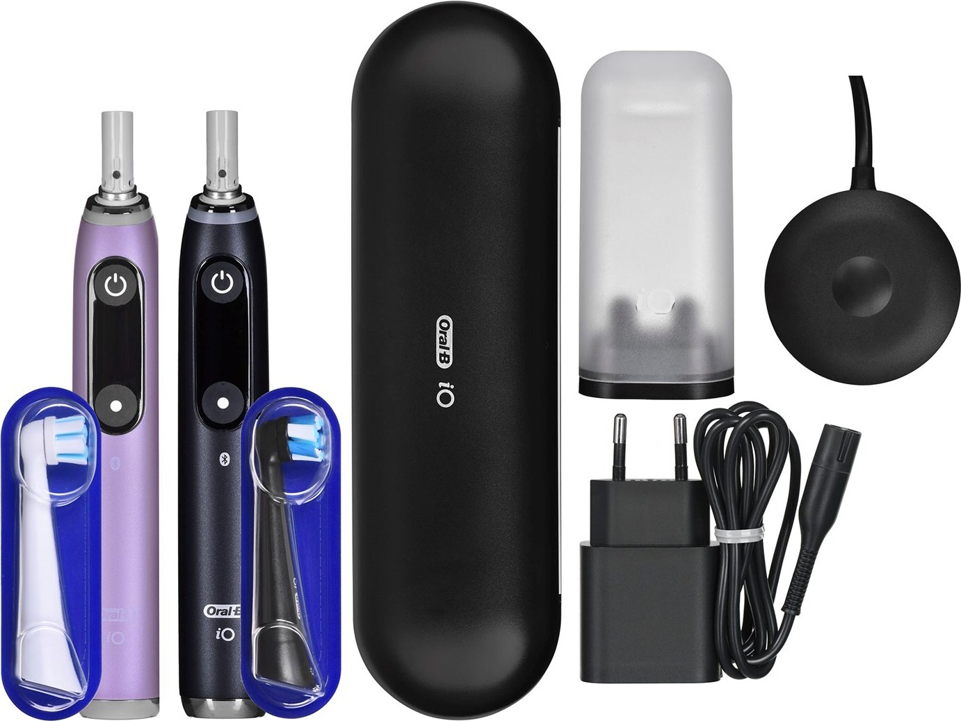 Braun Oral-B iO 9N Elektrische Zahnbürsten-Set DUO SCHWARZ ONYX & ROSÉ QUARTZ