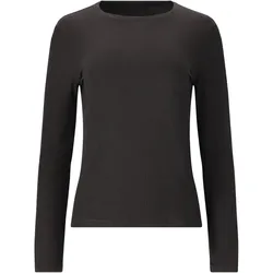 Athlecia Tinashe Rib Langarmshirt Damen 1001 - black 40