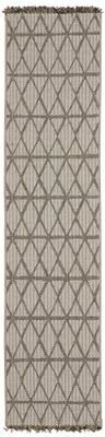 Style Haven Grayton Diamond Lattice Beige/ Black Indoor-Outdoor Fringe Edge Rug