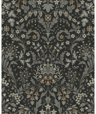 NextWall Filigree Floral Peel and Stick Wallpaper