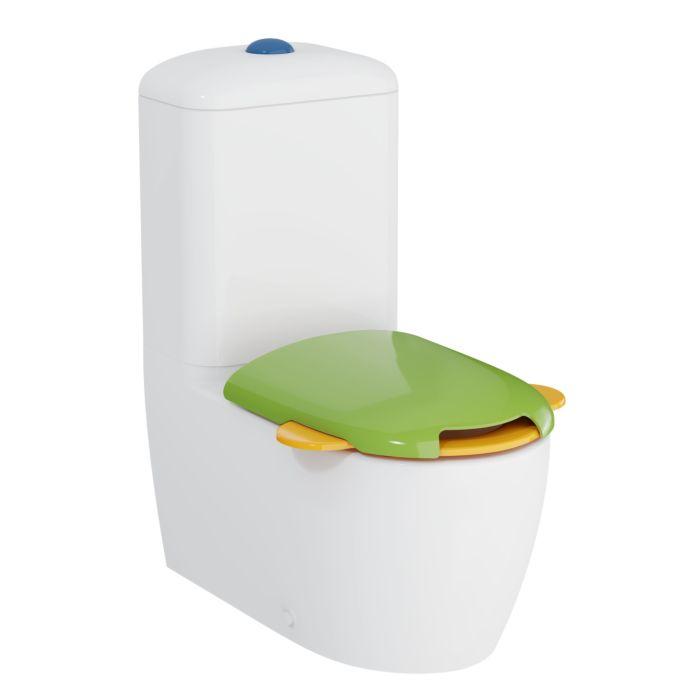 Vitra Sento Kids Aufsatz-Spülkasten 7363B003-0108 31x15,5x37cm, Keramik, Sichtteile blau, weiß Hochglanz