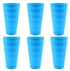 ybm home Break-Resistant Plastic Cups 18oz, Reusable Design