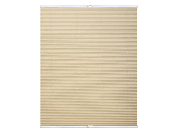 Lichtblick Plissee Blickdicht ohne Bohren Creme 70 cm x 130 cm (B x L) Plissee Klemmfix, verspannt, lichtdurchlässig, Uni, mit eleganter Crushed Optik, Montage ohne Bohren, Mit Lichtfilter