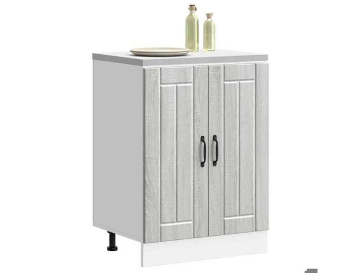 Promo printemps Meuble de base de lavabo Lucca sonoma gris bois d'ingénierie - S6070257