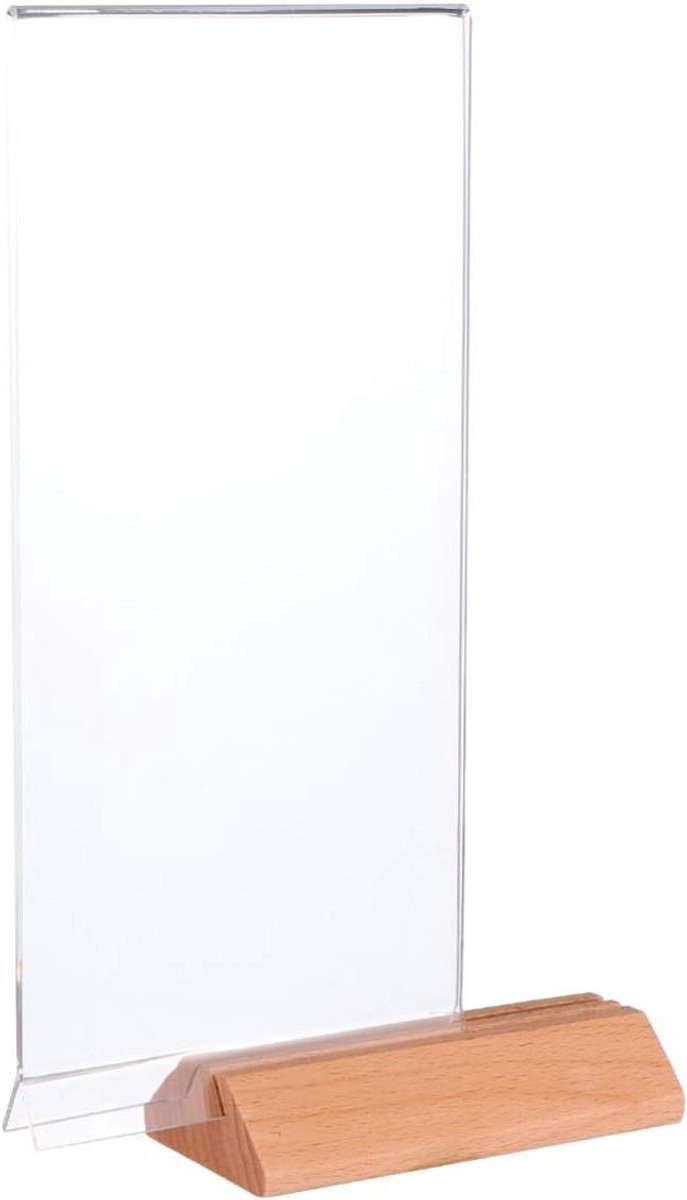 Acryl Menuhouder Transparant - Display Stand voor Informatie - 223 x 10 cm